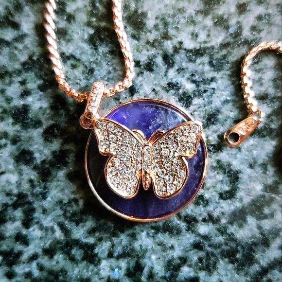 14k Flash Gold Precious Stone and Crystal Ecrusted - Picture 2 of 3